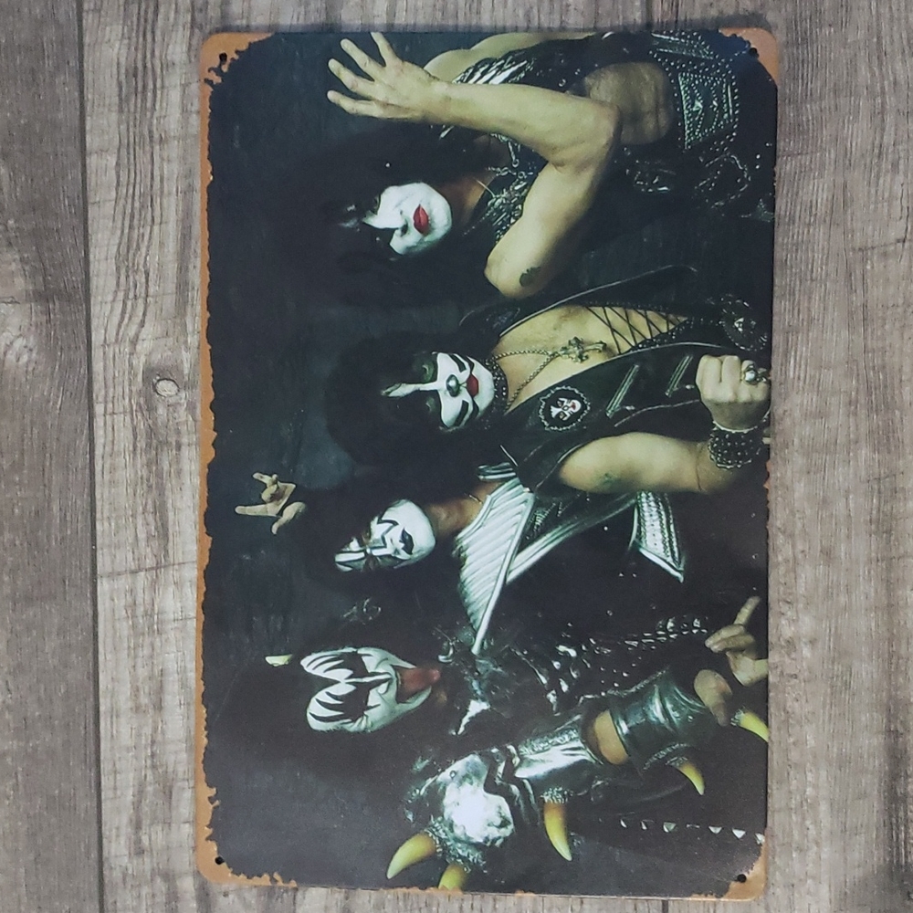 Kiss group Metallic Poster